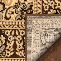 Persa Malika Traditional Medallion Persian Floral Brown 7 ft. 10 in. x 9 ft. 10 in. Area Rug by Well Woven -Linon Home Decor Sales brown well woven area rugs pa 118 7 fa 1000