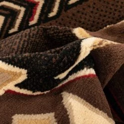 Persa Dakota Tribal Aztec Southwestern Brown 5 ft. 3 in. x 7 ft. 3 in. Area Rug by Well Woven -Linon Home Decor Sales brown well woven area rugs pa 128 5 44 1000