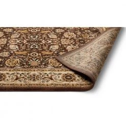 Persa Tabriz 5 ft. 3 in. x 7 ft. 3 in. Traditional Oriental Persian Brown Area Rug by Well Woven -Linon Home Decor Sales brown well woven area rugs pa 18 5 4f 1000