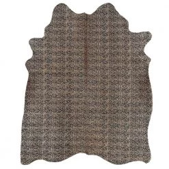 Cowhide Cheetah Print 7 ft. x 7 ft. Indoor Area Rug by Linon Home Decor