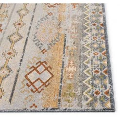 Omaha Alu Tribal Modern Vintage Stripes Cream 7 ft. 10 in. x 10 ft. 6 in. Area Rug by Well Woven -Linon Home Decor Sales cream well woven area rugs om 172 7 1f 1000