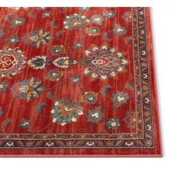 Tulsa Arya Traditional Vintage Oriental Crimson/ Red 3 ft. 11 in. x 5 ft. 3 in. Area Rug by Well Woven 10 Tulsa Arya Traditional Vintage Oriental Crimson/ Red 3 ft. 11 in. x 5 ft. 3 in. Area Rug by Well Woven -Linon Home Decor Sales crimson red well woven area rugs tu 70 4 4f 1000