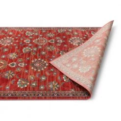 Tulsa Arya Traditional Vintage Oriental Crimson/ Red 3 ft. 11 in. x 5 ft. 3 in. Area Rug by Well Woven 13 Tulsa Arya Traditional Vintage Oriental Crimson/ Red 3 ft. 11 in. x 5 ft. 3 in. Area Rug by Well Woven -Linon Home Decor Sales crimson red well woven area rugs tu 70 4 fa 1000