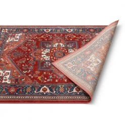 Tulsa Jackie Traditional Medallion Crimson/Red 5 ft. 3 in. x 7 ft. 3 in. Area Rug by Well Woven -Linon Home Decor Sales crimson red well woven area rugs tu 90 5 fa 1000