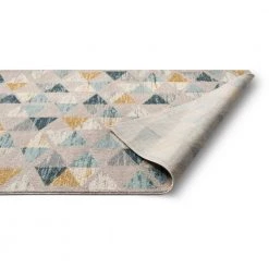 Mystic Simone Modern Geometric Gold 5 ft. 3 in. x 7 ft. 3 in. Area Rug by Well Woven -Linon Home Decor Sales gold well woven area rugs mc 315 5 fa 1000