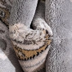 Timeless Le Petit Palais Gray 4 ft. x 5 ft. Area Rug by Well Woven -Linon Home Decor Sales gray well woven area rugs 36384 4f 1000