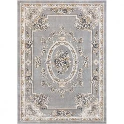 Timeless Le Petit Palais Gray 4 ft. x 5 ft. Area Rug by Well Woven