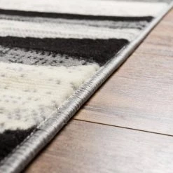 Miami Maple Waves Grey 8 ft. x 10 ft. Area Rug by Well Woven -Linon Home Decor Sales gray well woven area rugs 85187 4f 1000