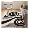 Miami Maple Waves Grey 8 ft. x 10 ft. Area Rug by Well Woven