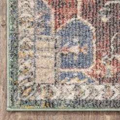 Miro Lyon Green Red Rust 7 ft. 10 in. x 9 ft. 10 in. Vintage Bohemian Medallion Oriental Botanical Area Rug by Well Woven 13 Miro Lyon Green Red Rust 7 ft. 10 in. x 9 ft. 10 in. Vintage Bohemian Medallion Oriental Botanical Area Rug by Well Woven -Linon Home Decor Sales green red rust well woven area rugs mir 25 7 4f 1000