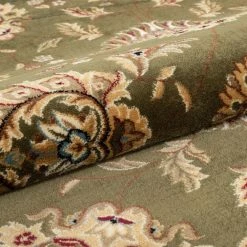 Timeless Abbasi Green Traditional Oriental 8 ft. x 8 ft. Round Area Rug by Well Woven 12 Timeless Abbasi Green Traditional Oriental 8 ft. x 8 ft. Round Area Rug by Well Woven -Linon Home Decor Sales green well woven area rugs 36059 1f 1000