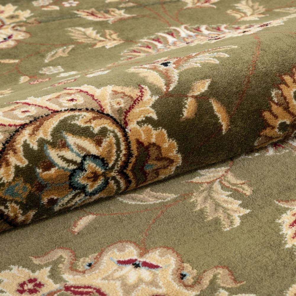 Timeless Abbasi Green Traditional Oriental 8 ft. x 8 ft. Round Area Rug by Well Woven 7 Timeless Abbasi Green Traditional Oriental 8 ft. x 8 ft. Round Area Rug by Well Woven - Image 5