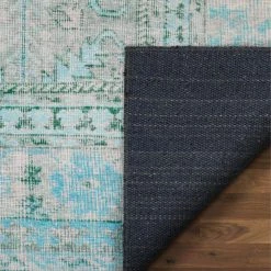 Nile Gila Vintage Bohemian Medallion Botanical Border Green 8 ft. x 10 ft. Machine Washable Flatweave Area Rug by Well Woven -Linon Home Decor Sales green well woven area rugs nil 15 7 66 1000