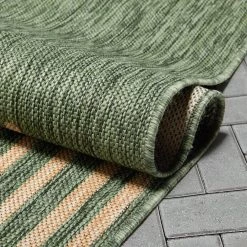Medusa Alder Green 2 ft. 7 in. x 9 ft. 10 in. Runner Indoor/Outdoor Area Rug by Well Woven -Linon Home Decor Sales green well woven outdoor rugs med 175 2l 4f 1000
