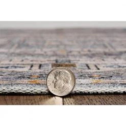 Washable Phillip Grey/Beige 5 ft. x 7 ft. Abstract Rectangle Area Rug by Linon Home Decor -Linon Home Decor Sales grey beige linon home decor area rugs thd03315 4f 1000