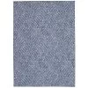 Washable Liam Grey/Ivory 5 ft. x 7 ft. Abstract Rectangle Area Rug by Linon Home Decor