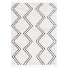 Kennedy Reeve Modern Chevron Zig-Zag Grey Ivory 5 ft. 3 in. x 7 ft. 3 in. Kids Area Rug by Well Woven -Linon Home Decor Sales grey ivory well woven area rugs ken 37 5 64 1000