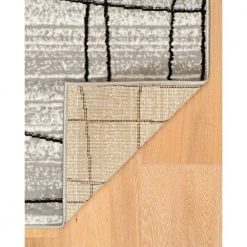 Callista Mod Plaid Gray 4 ft. 4 in. x 7 ft. 4 Area Rug by Linon Home Decor 8 Callista Mod Plaid Gray 4 ft. 4 in. x 7 ft. 4 Area Rug by Linon Home Decor -Linon Home Decor Sales grey linon home decor area rugs thd01189 4f 1000