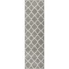 Sydney Lulu's Lattice Moroccan Trellis Grey 3 ft. x 10 ft. Runner Rug by Well Woven -Linon Home Decor Sales grey well woven area rugs 21072l 64 1000