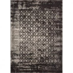 Sydney Vintage Manchester Distressed Modern Medallion 9 ft. 3 in. x 12 ft. 6 in. Grey Area Rug by Well Woven