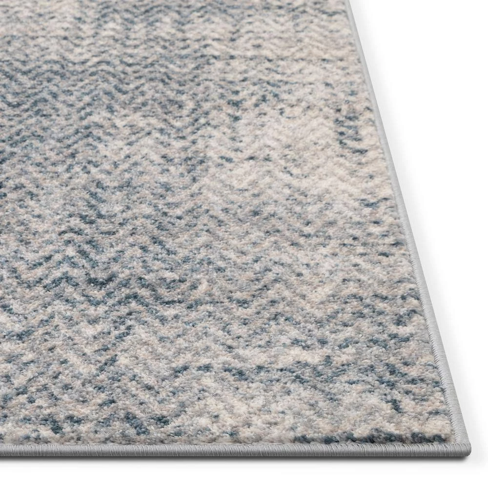 Sydney Laken Grey Modern Distressed Geometric 7 ft. 10 in. x 9 ft. 10 in. Area Rug by Well Woven 6 Sydney Laken Grey Modern Distressed Geometric 7 ft. 10 in. x 9 ft. 10 in. Area Rug by Well Woven - Image 4