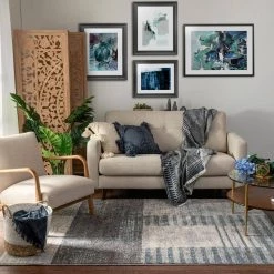 Sydney Laken Grey Modern Distressed Geometric 7 ft. 10 in. x 9 ft. 10 in. Area Rug by Well Woven 16 Sydney Laken Grey Modern Distressed Geometric 7 ft. 10 in. x 9 ft. 10 in. Area Rug by Well Woven -Linon Home Decor Sales grey well woven area rugs 28277 fa 1000
