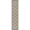Kings Court Brooklyn Trellis Grey 3 ft. x 12 ft. Modern Runner Rug by Well Woven