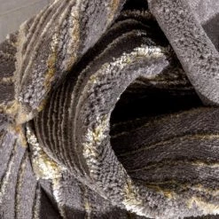 Fairmont Madeline Retro Marble Pattern Grey 7 ft. 10 in. x 9 ft. 10 in. Glam Area Rug by Well Woven -Linon Home Decor Sales grey well woven area rugs frm 147 7 44 1000