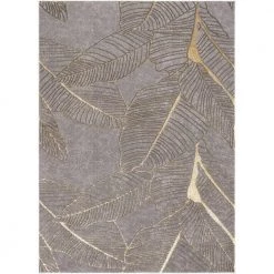 Fairmont Madeline Retro Marble Pattern Grey 7 ft. 10 in. x 9 ft. 10 in. Glam Area Rug by Well Woven