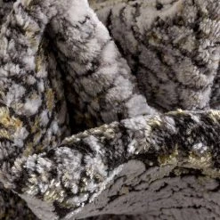 Fairmont Kenneth Retro Abstract Pattern Grey 7 ft. 10 in. x 9 ft. 10 in. Glam Area Rug by Well Woven -Linon Home Decor Sales grey well woven area rugs frm 157 7 44 1000