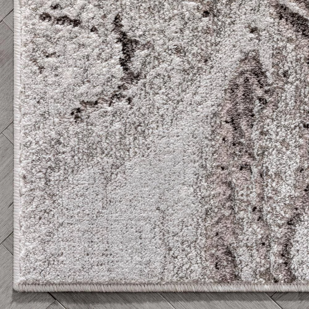 Fairmont Ralph Retro Geometric Waves Grey 5 ft. 3 in. x 7 ft. 3 in. Glam Area Rug by Well Woven 6 Fairmont Ralph Retro Geometric Waves Grey 5 ft. 3 in. x 7 ft. 3 in. Glam Area Rug by Well Woven - Image 4