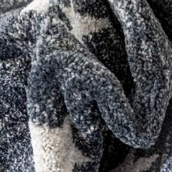 Kennedy Stars Modern Geometric Grey 5 ft. 3 in. x 7 ft. 3 in. Kids Area Rug by Well Woven -Linon Home Decor Sales grey well woven area rugs ken 27 5 4f 1000