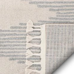 Loop-De-Loop Zipped Grey Tribal Aztec Geometric 5 ft. 3 in. x 7 ft. 3 in. Flatweave Area Rug by Well Woven -Linon Home Decor Sales grey well woven area rugs ldl 17 5 1f 1000