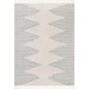 Loop-De-Loop Zipped Grey Tribal Aztec Geometric 5 ft. 3 in. x 7 ft. 3 in. Flatweave Area Rug by Well Woven