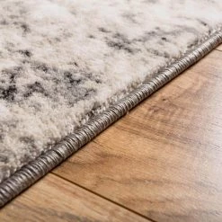 Luxbury Supurasshu Grey 5 ft. x 7 ft. Modern Area Rug by Well Woven -Linon Home Decor Sales grey well woven area rugs lx 67 5 1f 1000