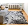 Luxbury Supurasshu Grey 5 ft. x 7 ft. Modern Area Rug by Well Woven 2 Luxbury Supurasshu Grey 5 ft. x 7 ft. Modern Area Rug by Well Woven -Linon Home Decor Sales grey well woven area rugs lx 67 5 64 1000
