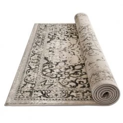 New Age Sultana Grey 5 ft. x 7 ft. Traditional Medallion Vintage Distressed Area Rug by Well Woven -Linon Home Decor Sales grey well woven area rugs p am 68 5 1f 1000