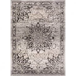 New Age Sultana Grey 5 ft. x 7 ft. Traditional Medallion Vintage Distressed Area Rug by Well Woven