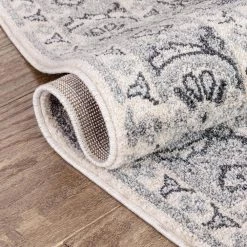 Topkapi Monza Vintage Medallion Oriental Grey 2 ft. 3 in. x 7 ft. 3 in. Runner Rug Distressed by Well Woven -Linon Home Decor Sales grey well woven area rugs top 37 2 fa 1000