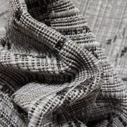 Medusa Quay Grey 2 ft. 7 in. x 9 ft. 10 in. Runner Indoor/Outdoor Area Rug by Well Woven -Linon Home Decor Sales grey well woven outdoor rugs med 207 2l fa 1000