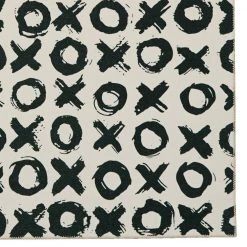 Washable Jenna Ivory/Black 3 ft. x 5 ft. Abstract Rectangle Area Rug by Linon Home Decor -Linon Home Decor Sales ivory black linon home decor area rugs thd03362 c3 1000
