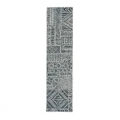 Washable Cohen Ivory/Black 2 ft. x 8 ft. by Linon Home Decor