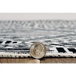 Washable Cohen Ivory/Black 2 ft. x 8 ft. by Linon Home Decor -Linon Home Decor Sales ivory black linon home decor area rugs thdr03921 c3 1000