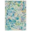 Washable Emily Ivory/Blue 5 ft. x 7 ft. Abstract Rectangle Area Rug by Linon Home Decor -Linon Home Decor Sales ivory blue linon home decor area rugs thd03311 64 1000