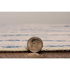 Washable Sandy Ivory/Blue 3 ft. x 5 ft. Abstract Rectangle Area Rug by Linon Home Decor 10 Washable Sandy Ivory/Blue 3 ft. x 5 ft. Abstract Rectangle Area Rug by Linon Home Decor -Linon Home Decor Sales ivory blue linon home decor area rugs thd03358 4f 1000