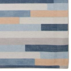 Mimi Ivory and Blue 7 ft. W x 9 ft. L Washable Polyester Indoor/Outdoor Area Rug by Linon Home Decor -Linon Home Decor Sales ivory blue linon home decor outdoor rugs thdr04046 c3 1000