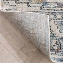 Envie Forli Southwestern Aztec Ivory Blue 5 ft. 3 in. x 7 ft. 3 in. Area Rug by Well Woven -Linon Home Decor Sales ivory blue well woven area rugs env 112 5 4f 1000