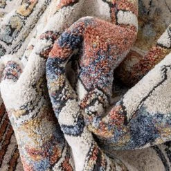 Envie Forli Southwestern Aztec Ivory Blue 5 ft. 3 in. x 7 ft. 3 in. Area Rug by Well Woven -Linon Home Decor Sales ivory blue well woven area rugs env 112 5 fa 1000