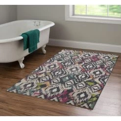 Grayson Ivory and Charcoal 3 ft. W x 5 ft. L Washable Polyester Indoor/Outdoor Area Rug by Linon Home Decor 15 Grayson Ivory and Charcoal 3 ft. W x 5 ft. L Washable Polyester Indoor/Outdoor Area Rug by Linon Home Decor -Linon Home Decor Sales ivory charcoal linon home decor outdoor rugs thdr04012 31 1000