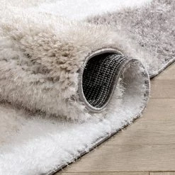 Logan Edina Geometric Circles Shag Ivory Grey 7 ft. 5 in. x 9 ft. 10 in. 3D Textured Area Rug by Well Woven 15 Logan Edina Geometric Circles Shag Ivory Grey 7 ft. 5 in. x 9 ft. 10 in. 3D Textured Area Rug by Well Woven -Linon Home Decor Sales ivory grey well woven area rugs log 72 7 44 1000